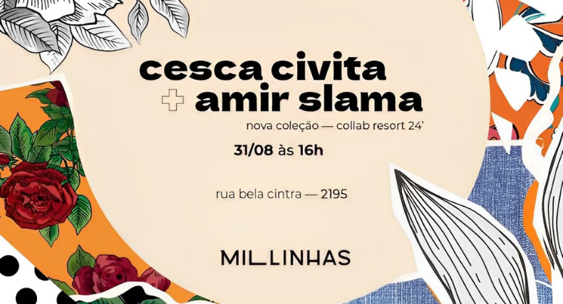 Mil Linhas no Desfile Especial de Amir Slama e Cesca Civita